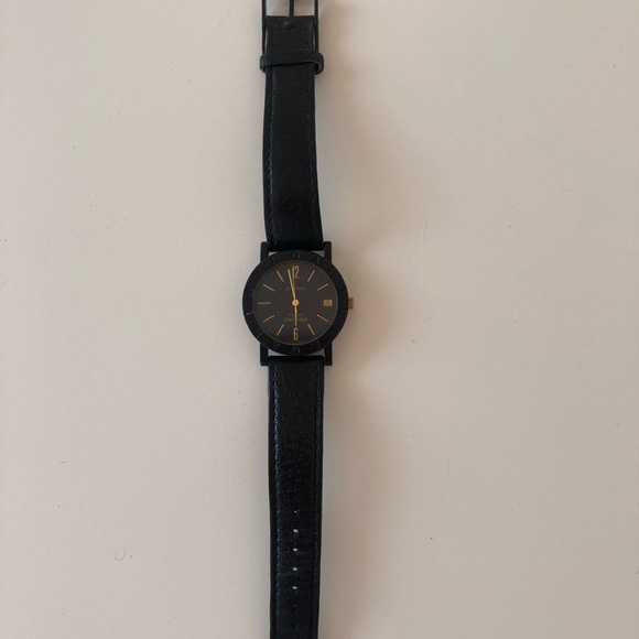 Unique rare carbongold Bulgari watch,unisex with warranty and original box 1993 - Picture 5 of 10